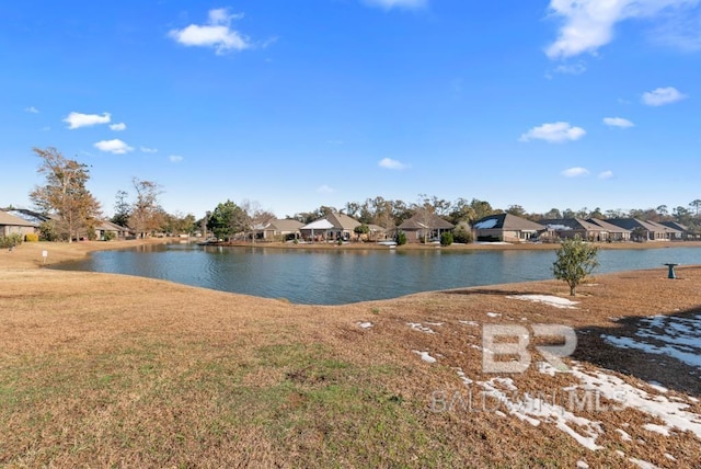 water view featuring a residential view