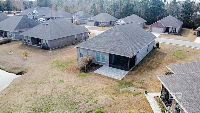 bird's eye view featuring a residential view