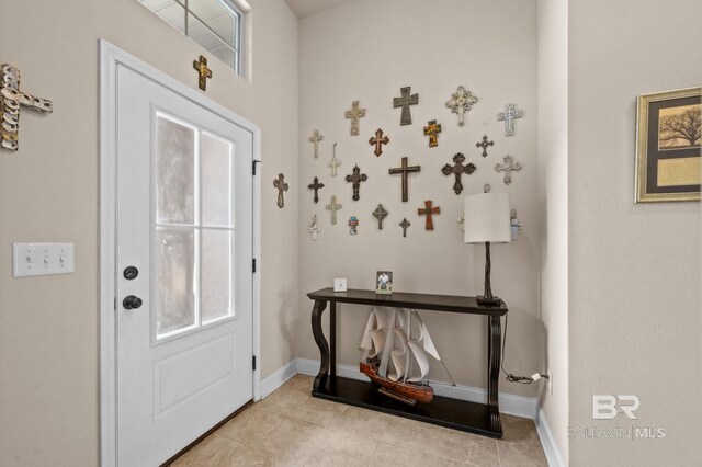14766 Sonoma Blvd, Silverhill, AL 36576 - foyer with baseboards and light tile patterned floors