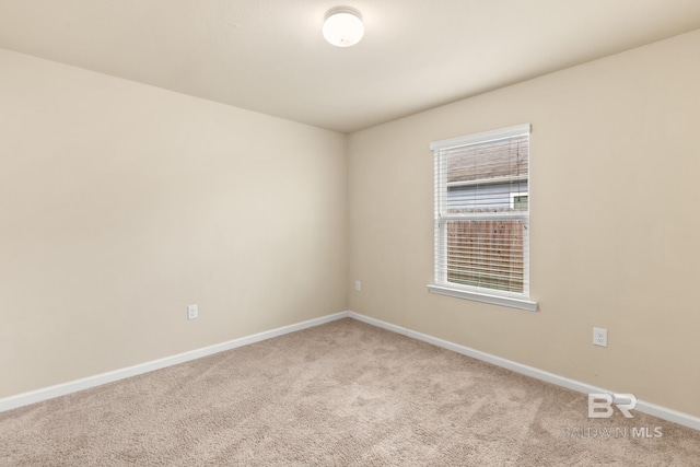 view of carpeted empty room