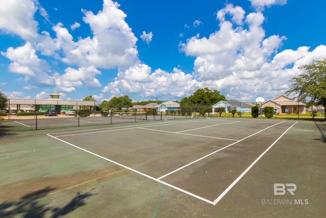 view of tennis court