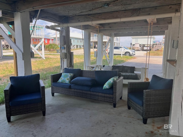 view of patio / terrace with an outdoor hangout area