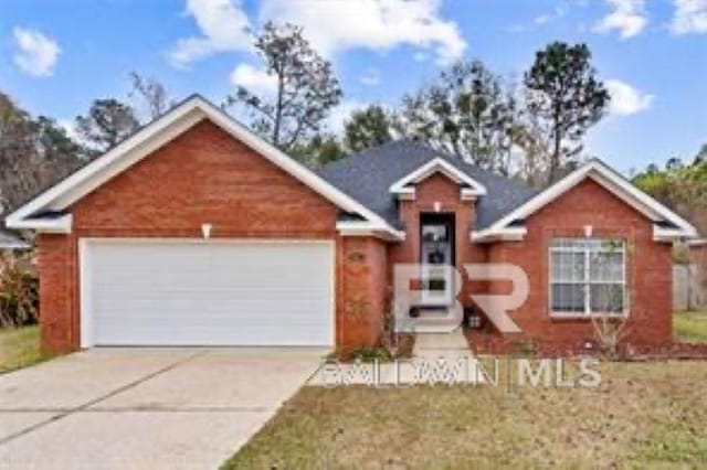 1521 E Peyton Dr, Mobile, AL 36695 - view of front of house featuring concrete driveway and a garage