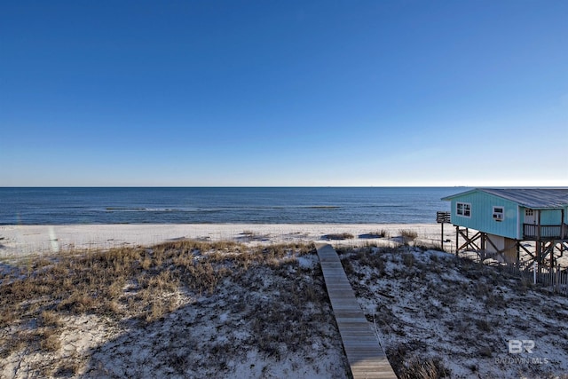 water view featuring a view of the beach