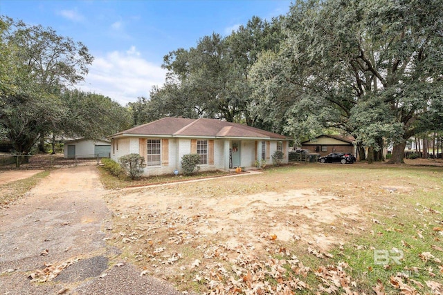 view of ranch-style house