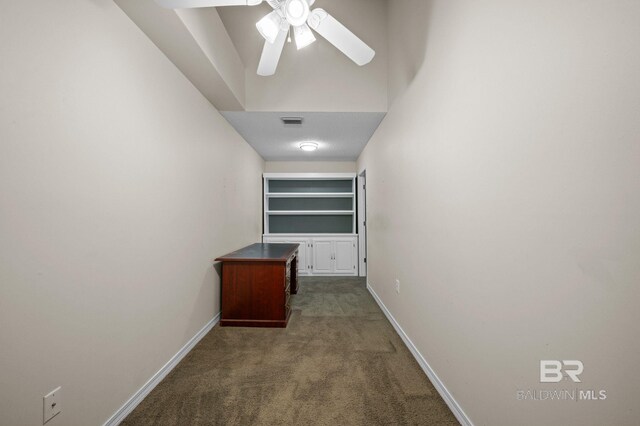 7750 Charleston Oaks Dr, Daphne, AL 36526 - hall with carpet floors, baseboards, and visible vents