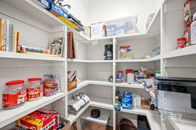 view of pantry