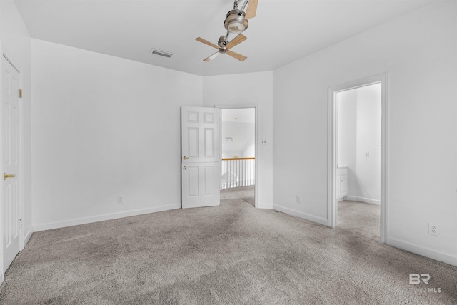 unfurnished bedroom with light carpet