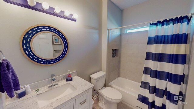 22355 County Road 12, Foley, AL 36535 - full bath with toilet, vanity, and shower / tub combo with curtain