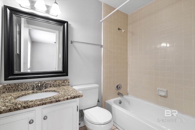 6701 Dickens Ferry Rd Unit 40, Mobile, AL 36608 - bathroom featuring  shower combination, toilet, and vanity