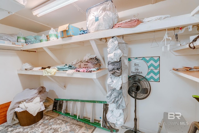 view of storage area