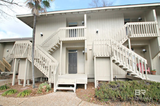 exterior space featuring stairway