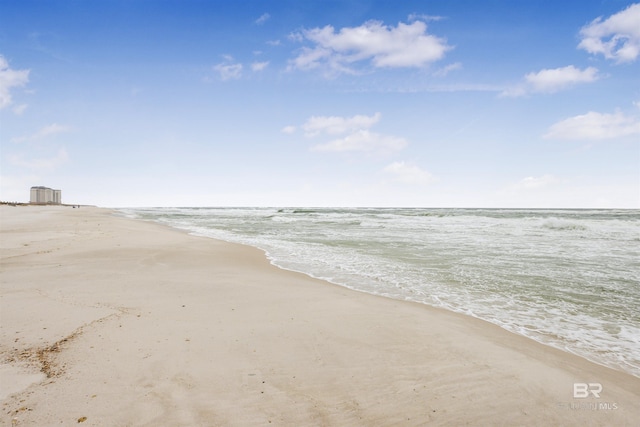 property view of water with a view of the beach