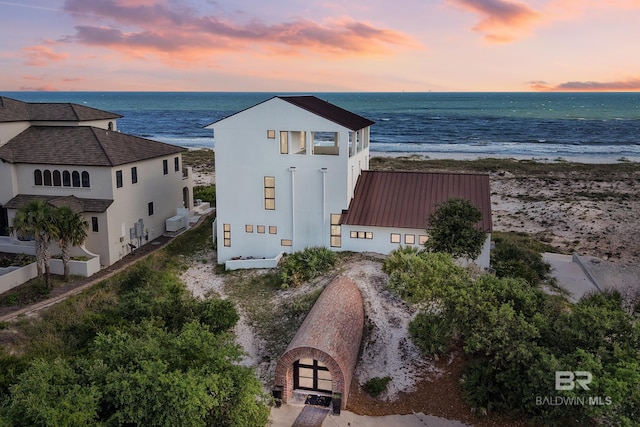 7276 Kiva Way, Gulf Shores, AL 36542 - aerial view at dusk of view of water and beach