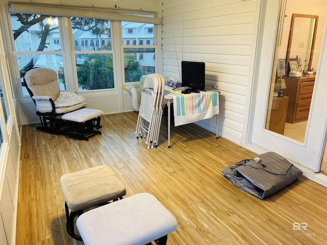 view of sunroom