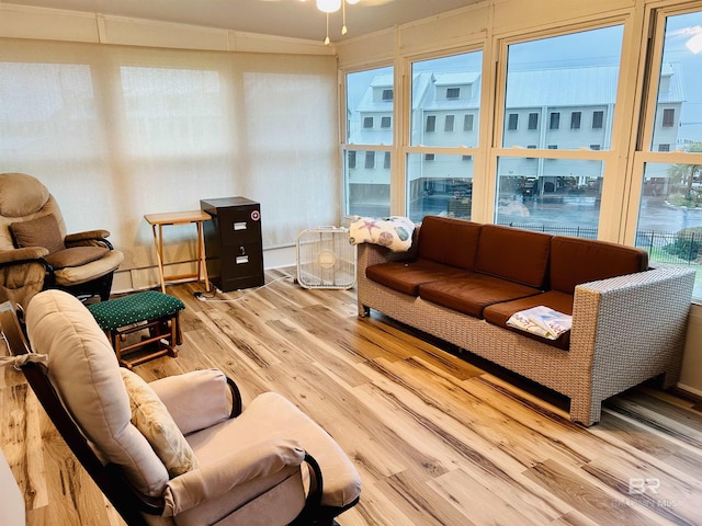 view of sunroom / solarium