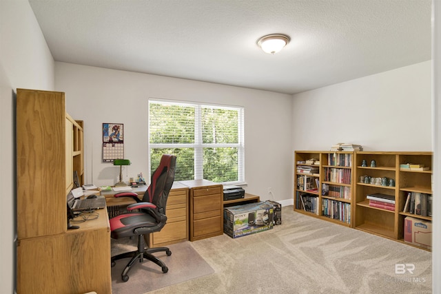 22894 Ridgewood Dr, Robertsdale, AL 36567 - carpeted office featuring a textured ceiling
