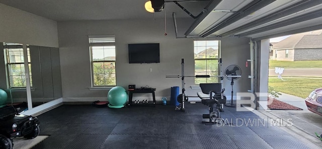 view of exercise room