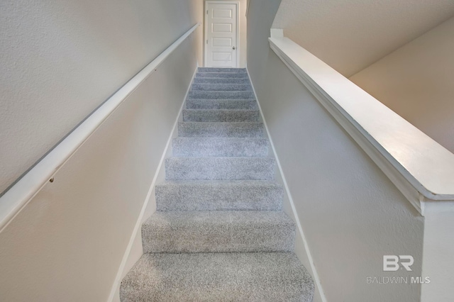 stairs with carpet