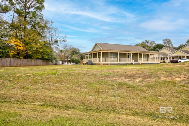 exterior space featuring covered porch