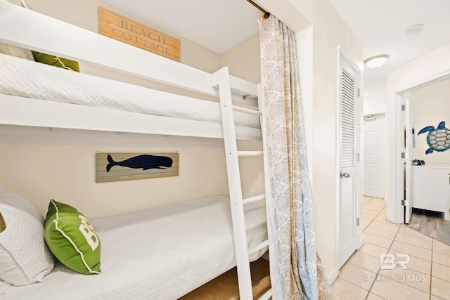 view of tiled bedroom