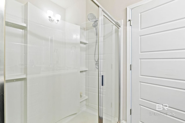 bathroom with an enclosed shower