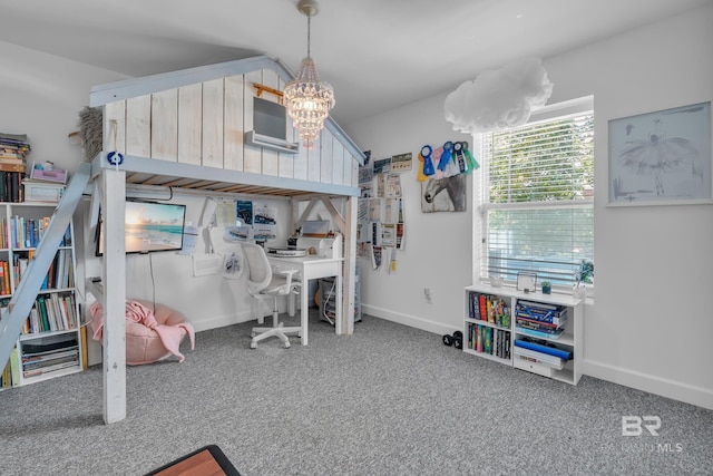1352 W Fairway Dr, Gulf Shores, AL 36542 - interior space with baseboards and a notable chandelier