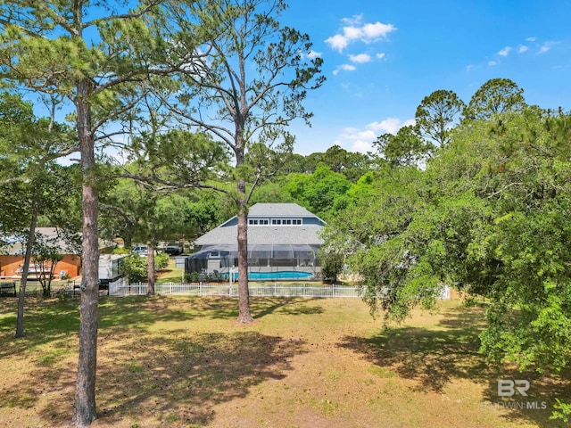 1352 W Fairway Dr, Gulf Shores, AL 36542 - view of yard featuring fence private yard