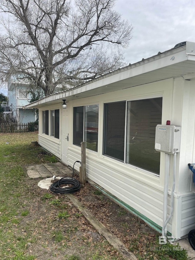 view of side of property