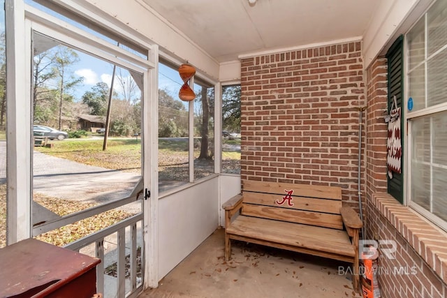 view of sunroom / solarium