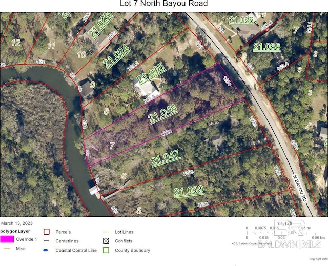 LOT7 N Bayou Rd, Lillian AL, 36549 land for sale