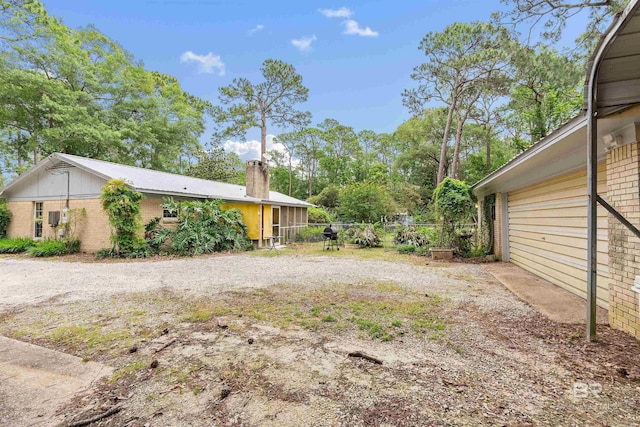 1101 Alabama Ave, Dauphin Island, AL 36528 - view of yard with fence