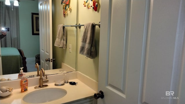 bathroom with vanity