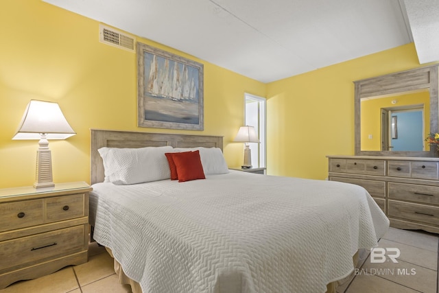 view of tiled bedroom