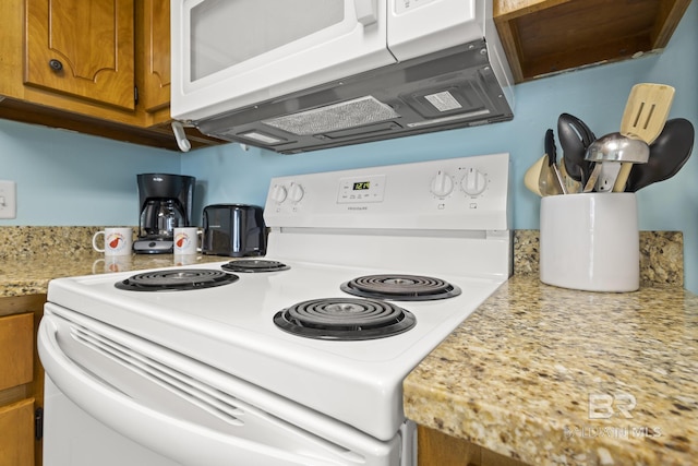 kitchen featuring white appliances