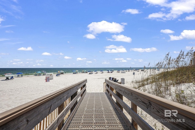 water view with a beach view