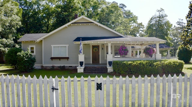 900 Hand Ave, Bay Minette, AL 36507 - view of front of property with covered porch and crawl space