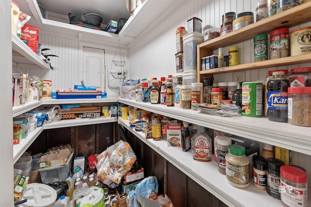 view of pantry