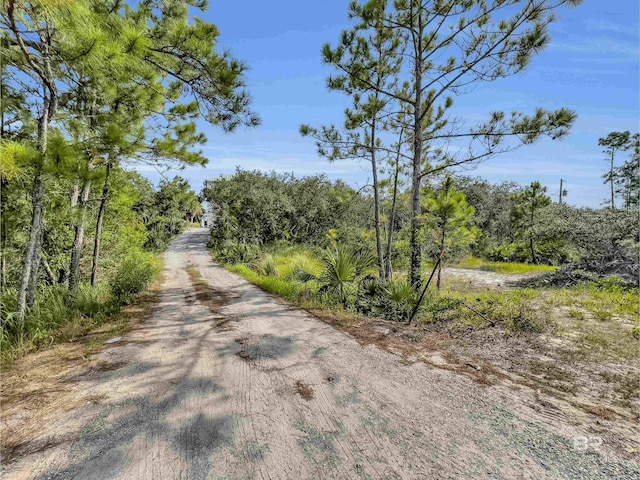 view of road