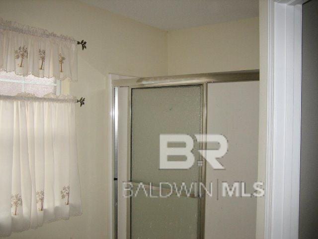 full bathroom with a shower stall