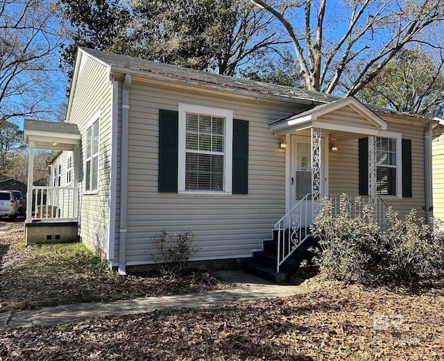 view of bungalow-style home