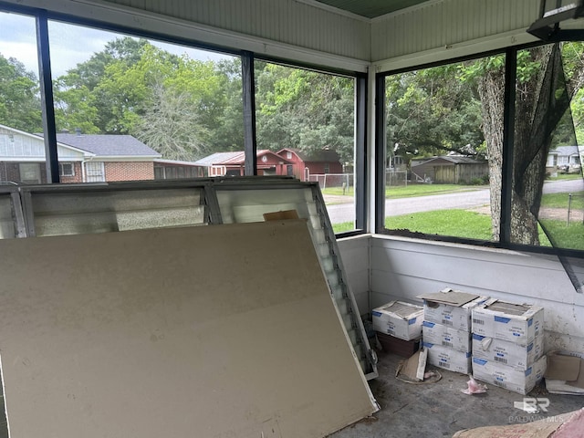 view of sunroom / solarium