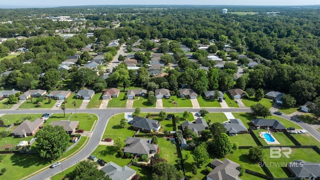 129 Oakwood Ave, Fairhope, AL 36532 - aerial view of residential area featuring a forest