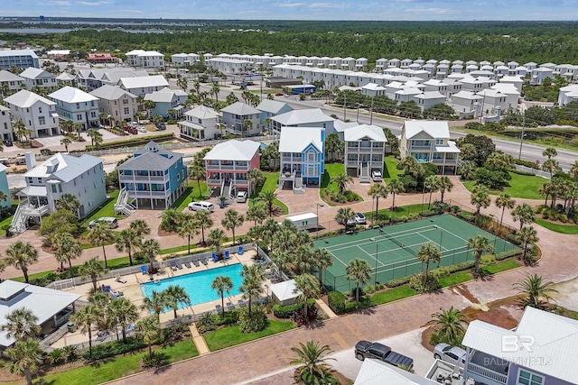 bird's eye view featuring a residential view