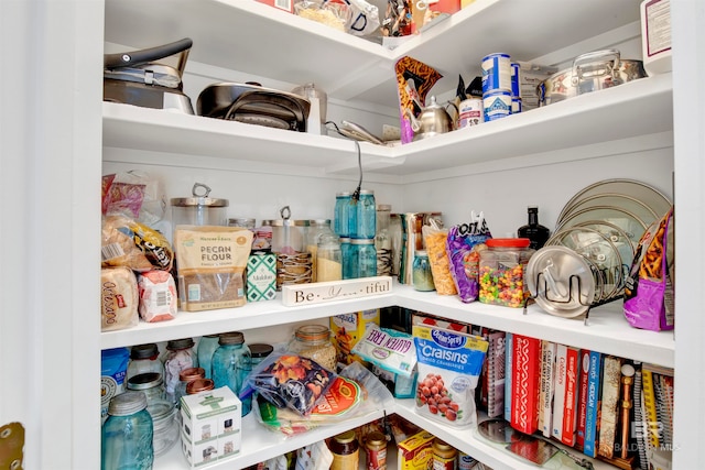 view of pantry