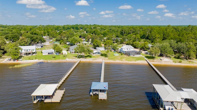 exterior space featuring a water view