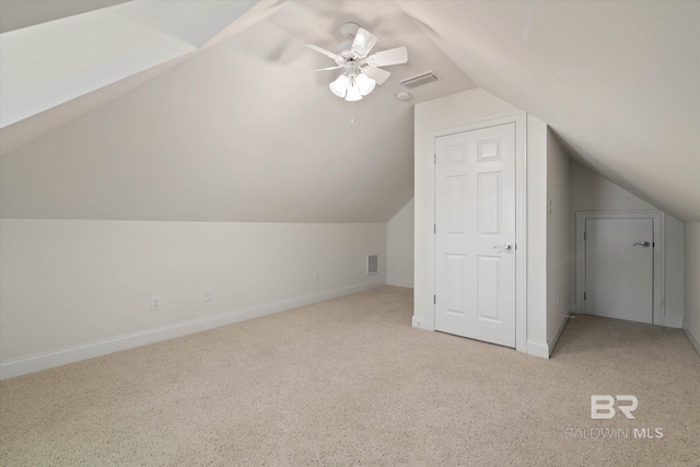 9529 Aspen Cir, Daphne, AL 36527 - additional living space with carpet, lofted ceiling, ceiling fan, and baseboards