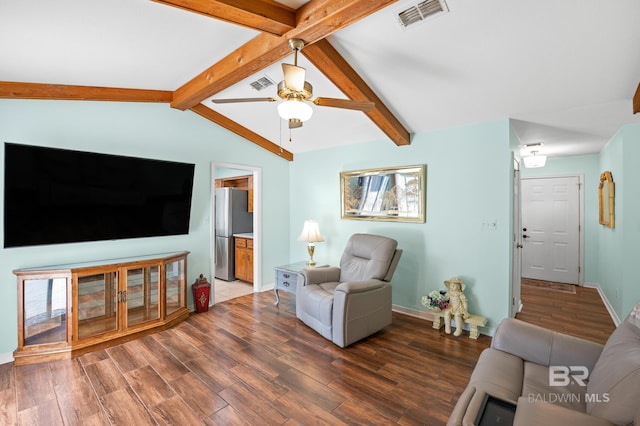 2553 Santa Rosa Dr, Lillian, AL 36549 - living room with wood finished floors, a ceiling fan, and baseboards