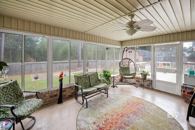 2553 Santa Rosa Dr, Lillian, AL 36549 - sunroom / solarium with a ceiling fan and healthy amount of natural light