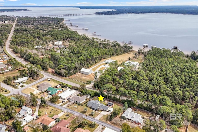 2553 Santa Rosa Dr, Lillian, AL 36549 - aerial overview of property's location featuring a nearby body of water and nearby suburban area